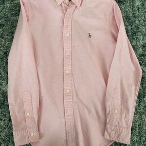 Men's Pink Ralph Lauren Button-Down Shirt